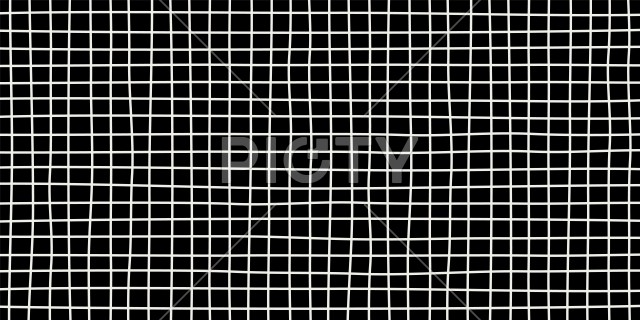 黒地に手書きの白い格子柄の背景素材