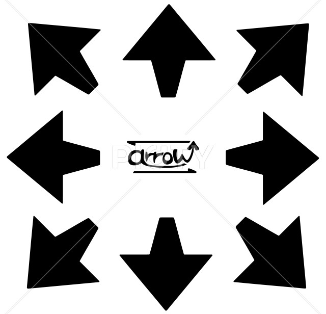 やじるしセット 四方八方 角まる