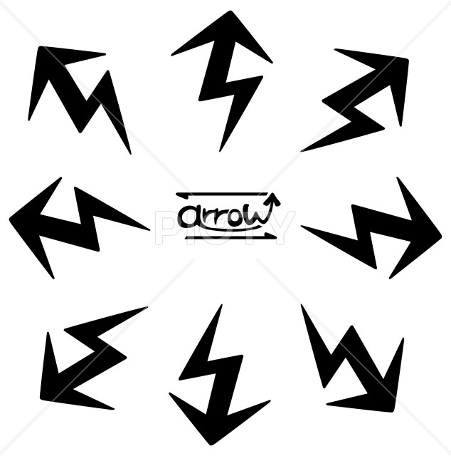 やじるしセット 四方八方 かくかく