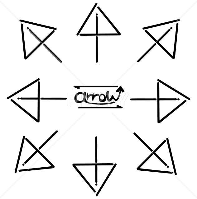 やじるしセット 四方八方 ポップ