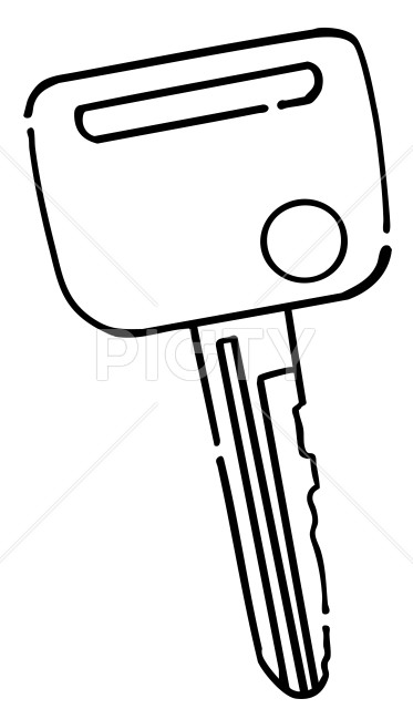 スマートキー 線画