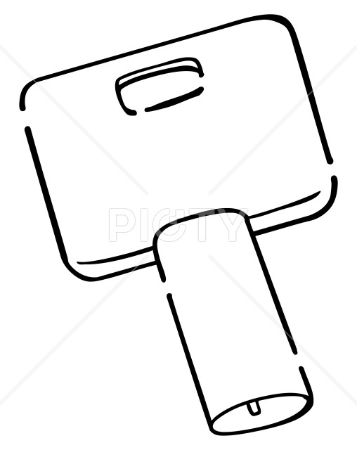 チューブラーキー 線画