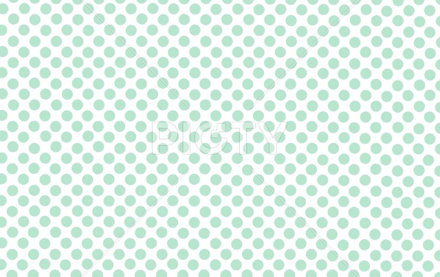 ミントグリーンの水玉模様の背景イラスト