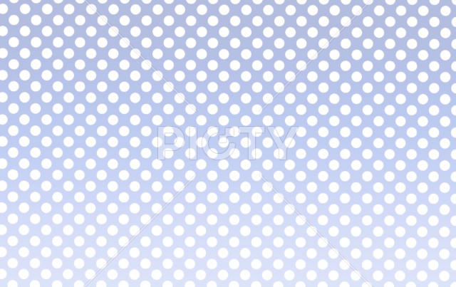 青いグラデーションに白い水玉模様のある背景イラスト