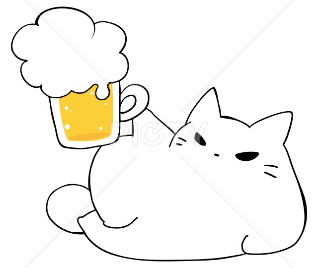 至福の乾杯 ねこ