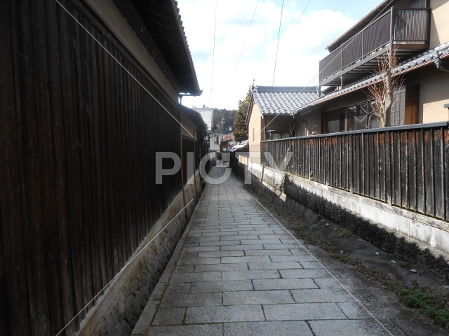 大正時代を包蔵する大正村の街並み