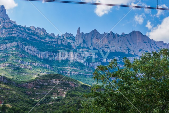 モンセラット登山鉄道からの景色