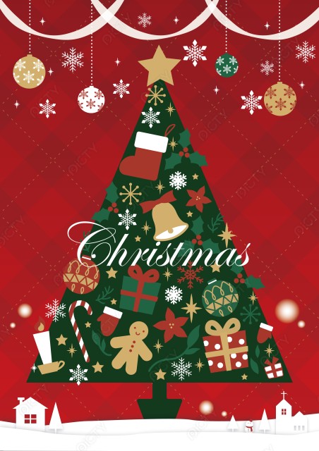 クリスマスツリーのイラスト
