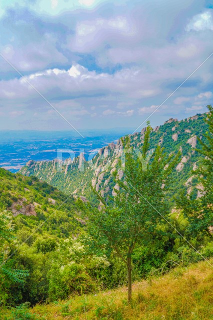 モンセラットの奇岩山（スペイン・バルセロナ）